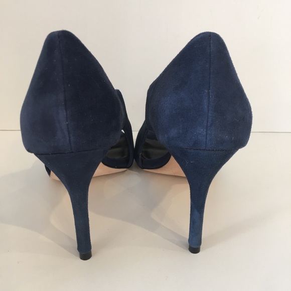 Cole Haan | NIB Navy Suede Viveca Heels Size 7.5 - Picture 4 of 8